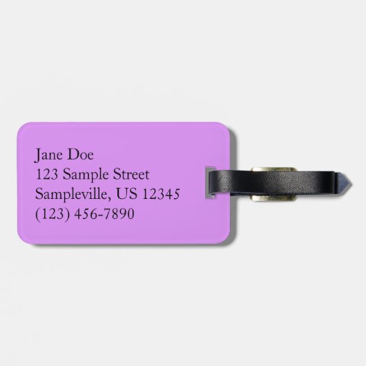 Daisy und Fireweed-Wildblume Gepäckanhänger (Rückseite horizontal)