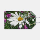 Daisy und Fireweed-Wildblume Geschenkanhänger (Vorderseite (Horizontal))