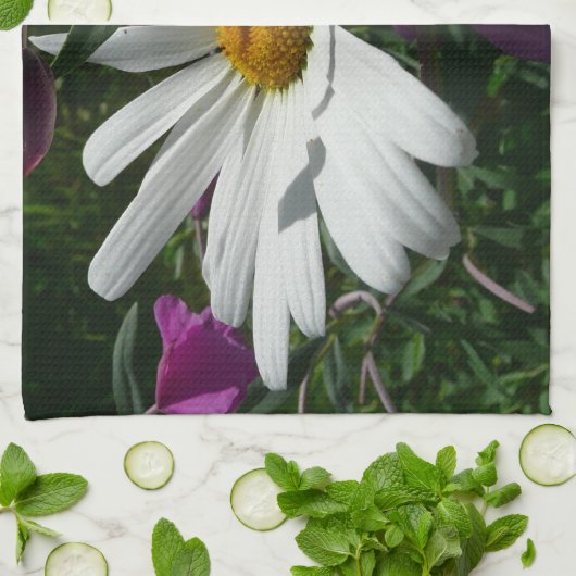 Daisy und Fireweed-Wildblume Handtuch (Gefaltet)