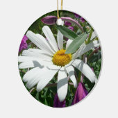 Daisy und Fireweed-Wildblume Keramikornament (Links)