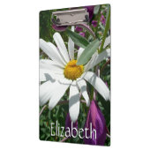 Daisy und Fireweed-Wildblume Klemmbrett (Links)