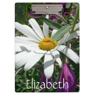Daisy und Fireweed-Wildblume Klemmbrett