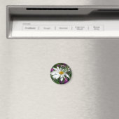 Daisy und Fireweed-Wildblume Magnet (In Situ (Geschirrspüler))
