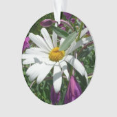 Daisy und Fireweed-Wildblume Ornament (Vorderseite)