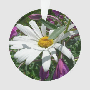 Daisy und Fireweed-Wildblume Ornament