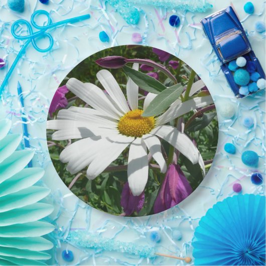 Daisy und Fireweed-Wildblume Pappteller (Party)