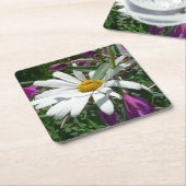 Daisy und Fireweed-Wildblume Rechteckiger Pappuntersetzer (angewinkelt)