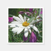 Daisy und Fireweed-Wildblume Serviette (Vorderseite)
