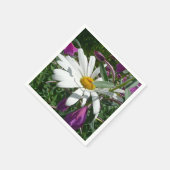 Daisy und Fireweed-Wildblume Serviette (Ecke)