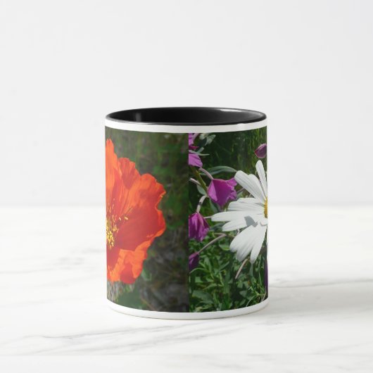 Daisy und Fireweed-Wildblume Tasse (Zentrum)
