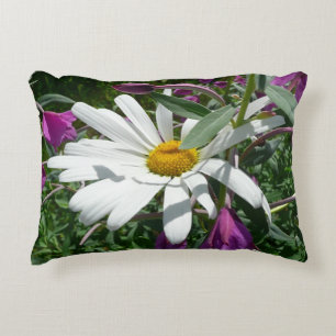 Daisy und Fireweed-Wildblume Zierkissen