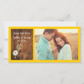 Daisy und Horse Bit Western Hochzeit speichern Sie Save The Date (Vorderseite)