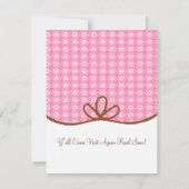 Daisy und Lasso Cowgirl Boot Einladung (Rückseite)