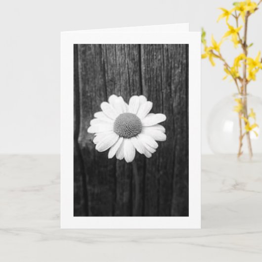 Daisy und Liebe Karte (Gelbe Blume)