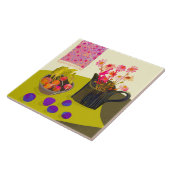 Daisy und Radish Kitchen Trivet Fliese (Seite)