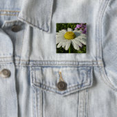 Daisy und Sommerflieder Botanik Button (Beispiel)
