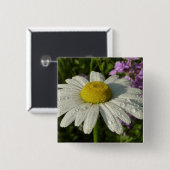 Daisy und Sommerflieder Botanik Button (Vorne & Hinten)