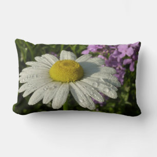Daisy und Summer Lilac Wildblume Lendenkissen