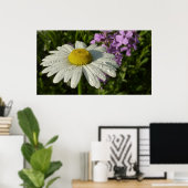 Daisy und Summer Lilac Wildblume Poster (Heimbüro)