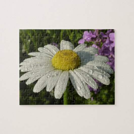 Daisy und Summer Lilac Wildblume Puzzle (Horizontal)