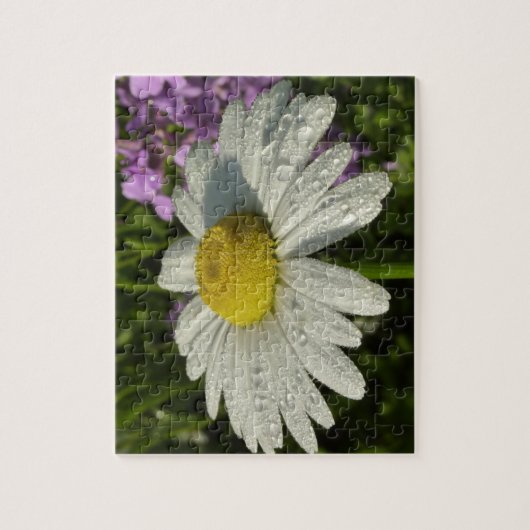 Daisy und Summer Lilac Wildblume Puzzle (Vertikal)