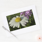 Daisy und Summer Lilac Wildblume Rechteckiger Aufkleber (Umschlag)