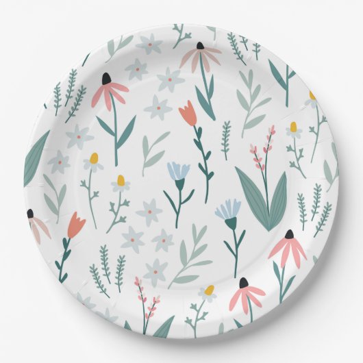 Daisy und Tulip Party Teller (Vorderseite)