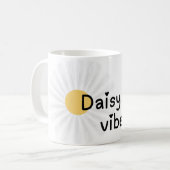 Daisy Vibes Only Süße Blumige Tasse (Vorderseite Links)