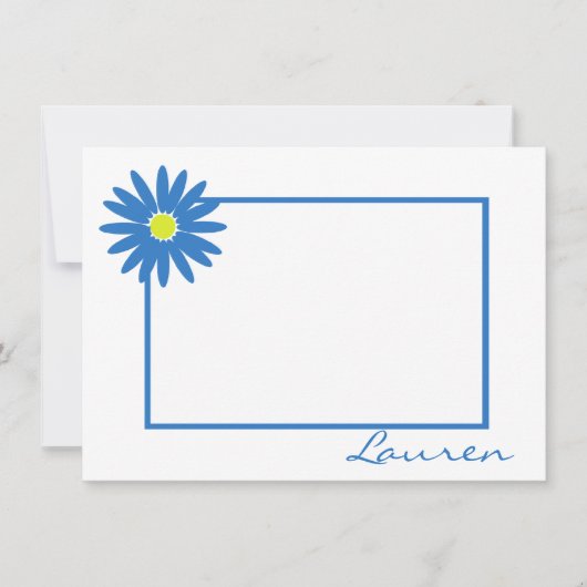 Daisy Vielen Dank Blue Note Mitteilungskarte (Vorderseite)