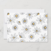 Daisy Vielen Dank Foto Card - Weiß Einladung (Rückseite)