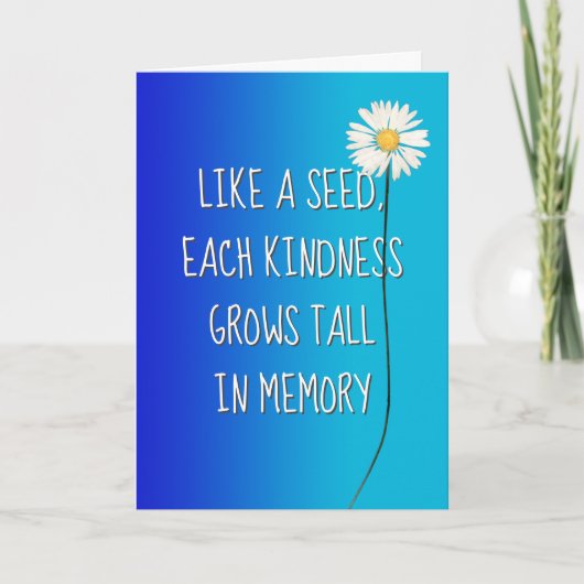 Daisy Vielen Dank Karte (Vorderseite)