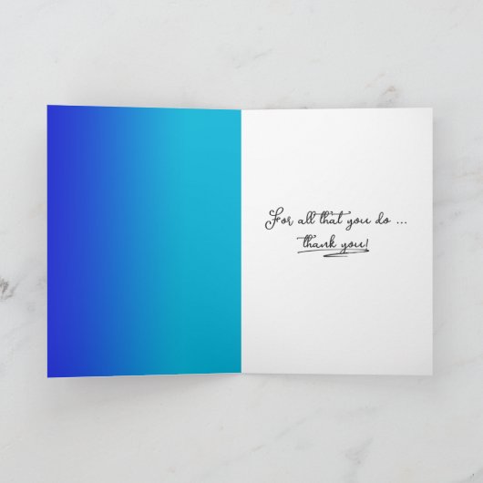 Daisy Vielen Dank Karte (Innenseite)