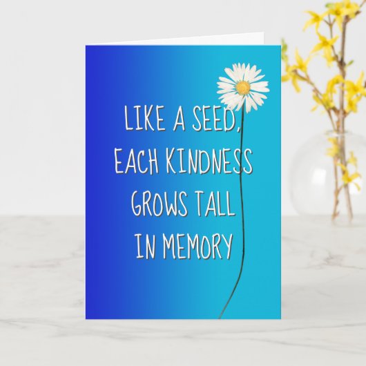 Daisy Vielen Dank Karte (Gelbe Blume)