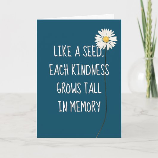 Daisy Vielen Dank Karte (Vorderseite)