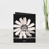 Daisy Vielen Dank Notecard Dankeskarte (Rückseite)