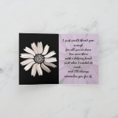 Daisy Vielen Dank Notecard Dankeskarte (Innenseite)