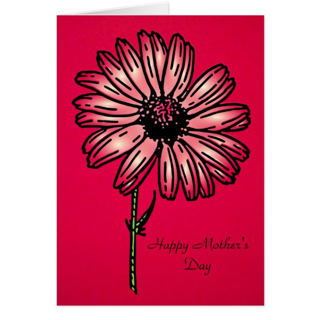 Daisy Vintag Happy Mother Day Card (Vorne)
