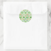 Daisy, Vintages William Morris-Muster, Runder Aufkleber (Tasche)
