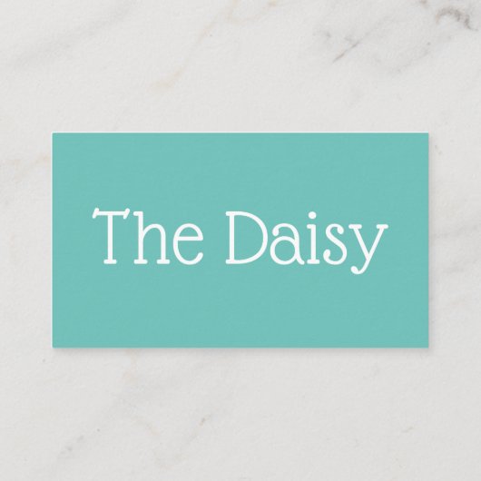 Daisy Visitenkarte (Rückseite)