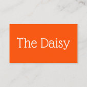 Daisy Visitenkarte (Rückseite)