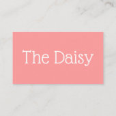 Daisy Visitenkarte (Rückseite)