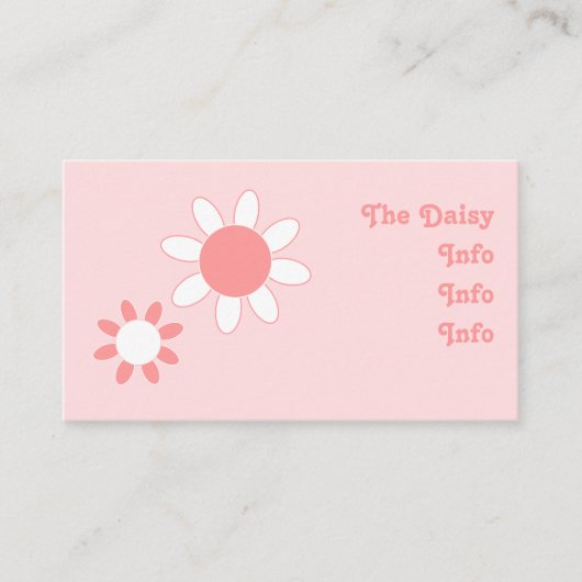 Daisy Visitenkarte (Vorderseite)