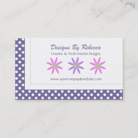 Daisy-Visitenkarten Visitenkarte (Vorderseite)