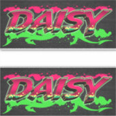 Daisy Vorname Name Graffiti Aufkleber Sticker (Vorderseite)