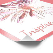 Daisy-Wanddekor inspiriert Fotodruck (Ecke)