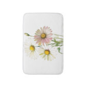 Daisy Watercolor Blume Moderne Beruflich Badematte (Vorderseite Vertikal)