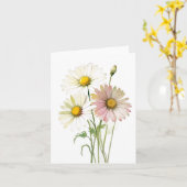 Daisy Watercolor Blume Moderne Beruflich Karte (Gelbe Blume)