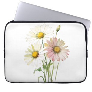 Daisy Watercolor Blume Moderne Beruflich Laptopschutzhülle