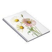 Daisy Watercolor Blume Moderne Beruflich Notizblock (Rechte Seite)