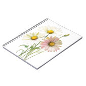 Daisy Watercolor Blume Moderne Beruflich Notizblock (Linke Seite)